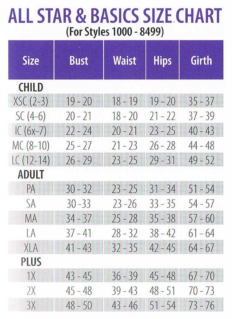 1616 superior comfort for the active athlete dri line dreamlight leotards size chart