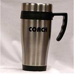 INSULATED COACH TRAVEL COFFEE MUG! 16 OZ.