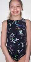 SUPER  SILVER FOILED GALAXY SWIRL BLACK NYLON!  - CMW2110349-SC