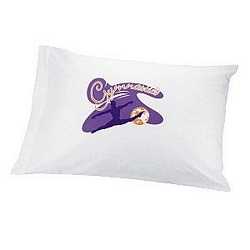 GLOW-IN-THE-DARK PILLOWCASE - GYMNASTICS LEAP MOON! these are our last ones of this style!