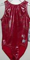GK0630--7 SUPER SHINY RED SWIRL FOIL TANK LEOATRD