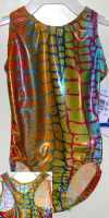 JUNGLE GYM FOIL RACER BACK TANK LEOTARD! - SOS1444326-SC