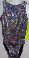 T6214SB FABULOUS SUPER SHINY SPARKLE PEWTER (BLACK) PRISM LEOTARD!