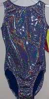 T621-4SN FABULOUS SUPER SHINY SPARKLE NAVY PRISM LEOTARD!