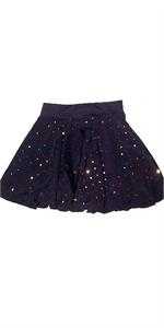 MATCHING BLACK NYLON WITH RAINBOW FOIL DOTS SKIRT! MW1011258