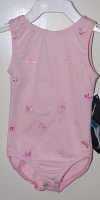 MW2110196 GORGEOUS PLUSH EMBROIDERED PINK COTTON TANK LEOTARD!