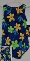 SUPER COMFY RIBED NYLON WITH FLOWERS WITH OPEN CIRCLE BACK! GK0704-20