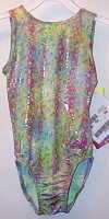 SUPER  PINK FOIL DOT MONET FLORAL LEOTARD! - T50BPGW-AM