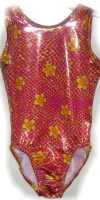 PINK SNAKESKIN AND ORANGE FLORAL FOIL WITH V-BACK!  50BG54-AM