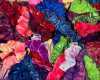 2 DELUXE OVERSIZE SCRUNCHIES - mixed fabrics!