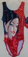 PLUSH VELVET DIVA GYMNAST DESIGN TANK LEOTARD! CLGIRLY